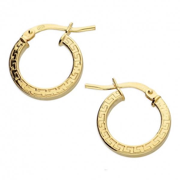 Sterling Silver Earrings - Yellow Gold Plated