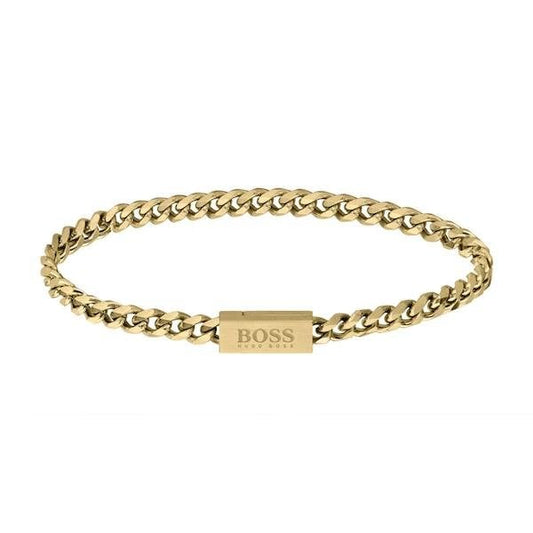 Gold Coloured Chain For Him Bracelet