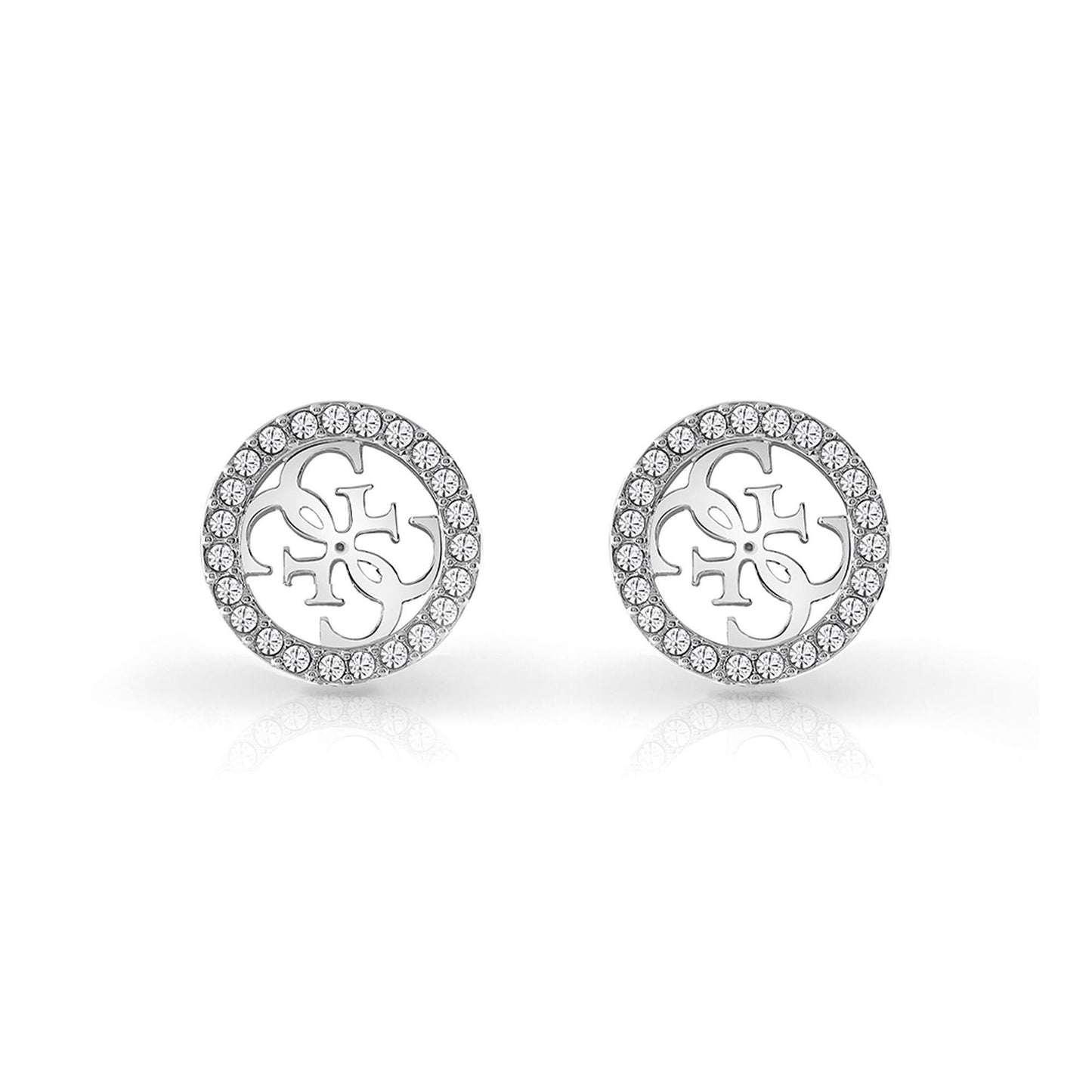 Ladies 4G Logo & Pave Stud Earrings
