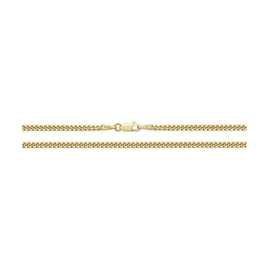9CT YELLOW GOLD CLOSE CURB CHAIN