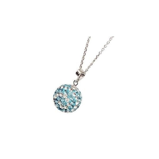 Paris White and Light Blue Bon Bon Necklace