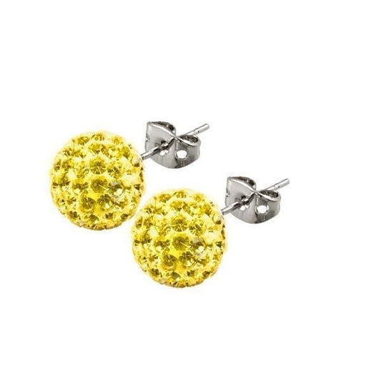 10mm Yellow Titanum Earrings
