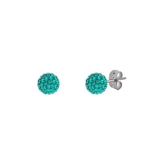 8mm Jade Green Earrings