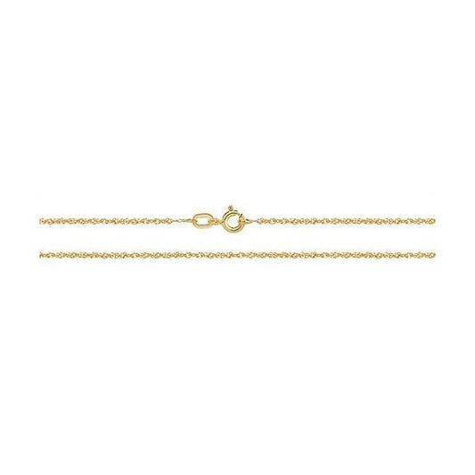 9CT YELLOW GOLD DC CHAIN