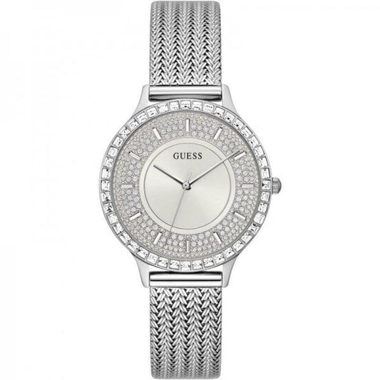 Ladies Soiree Stainless Steel Mesh Silver Watch