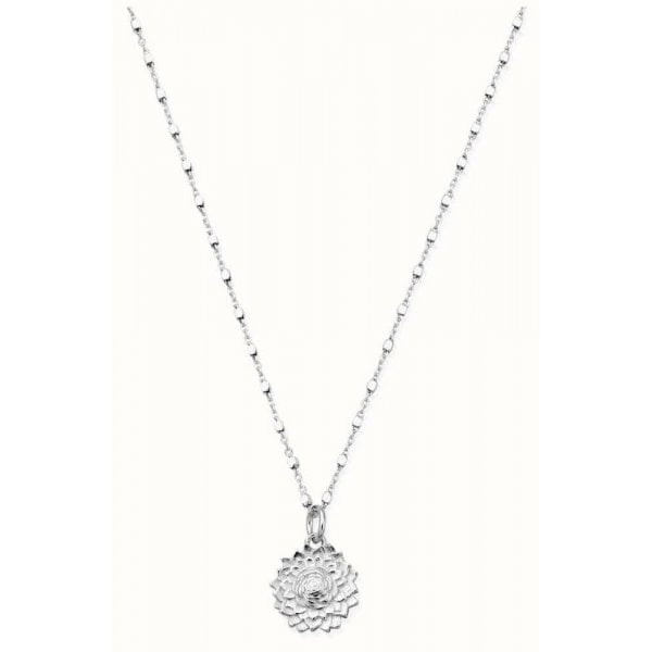 Delicate Cube Chain Sunflower Necklace