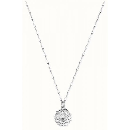 Delicate Cube Chain Sunflower Necklace