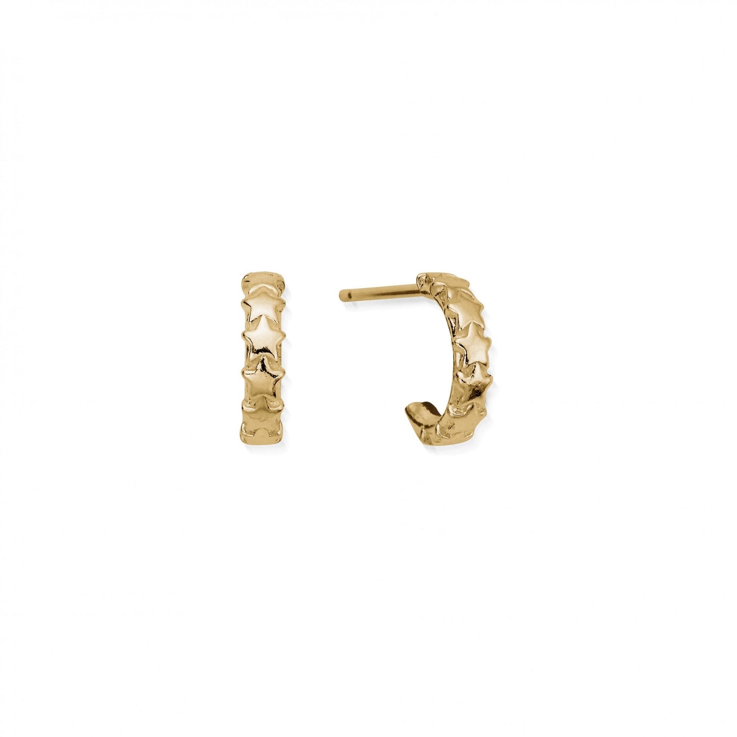 Gold Tiny Multi Star Huggie Hoops