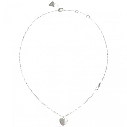 Guess Lovely Guess Silver Heart Necklace