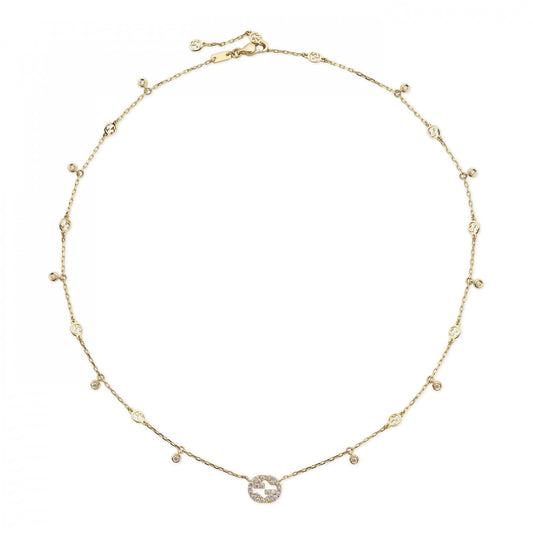 Gucci Interlocking Necklace 42cm - Yellow Gold