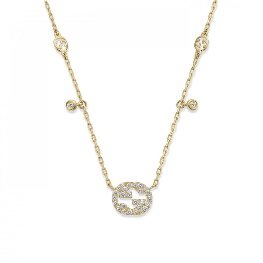 Gucci Interlocking Necklace 42cm - Yellow Gold