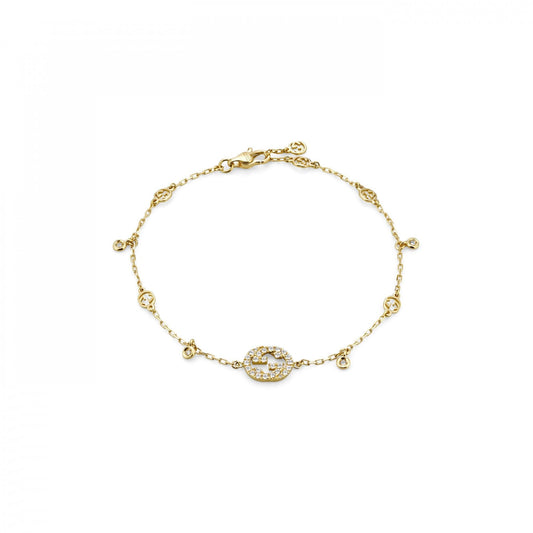 Gucci Interlocking Bracelet Large - Yellow Gold