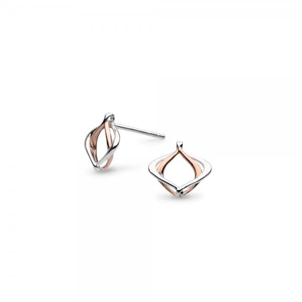 Entwine Alicia Rose RGP Petite Stud Earrings