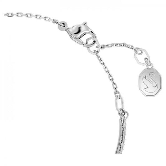 Stilla bangle, Mixed cuts, Blue, Rhodium plated