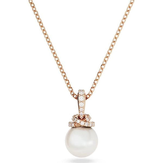 Originally pendant, White, Rose gold-tone plated