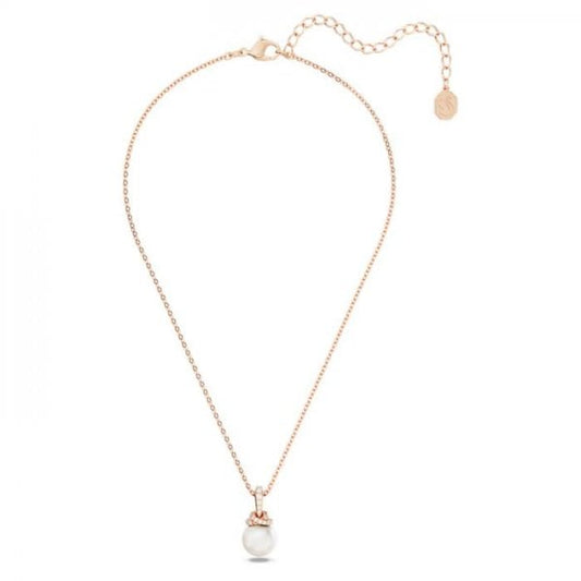 Originally pendant, White, Rose gold-tone plated