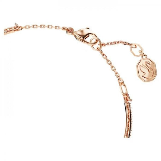 Stilla bangle, Mixed cuts, Pink, Rose gold-tone