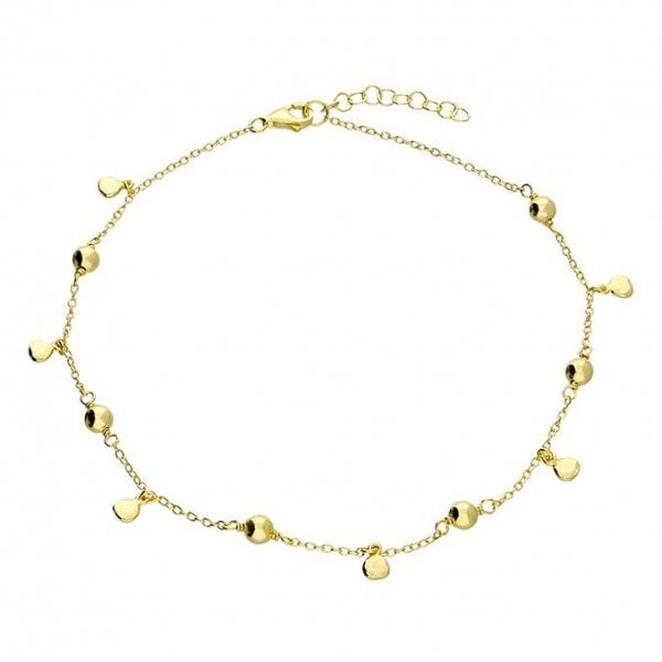 Yellow Gold Plated Anklet