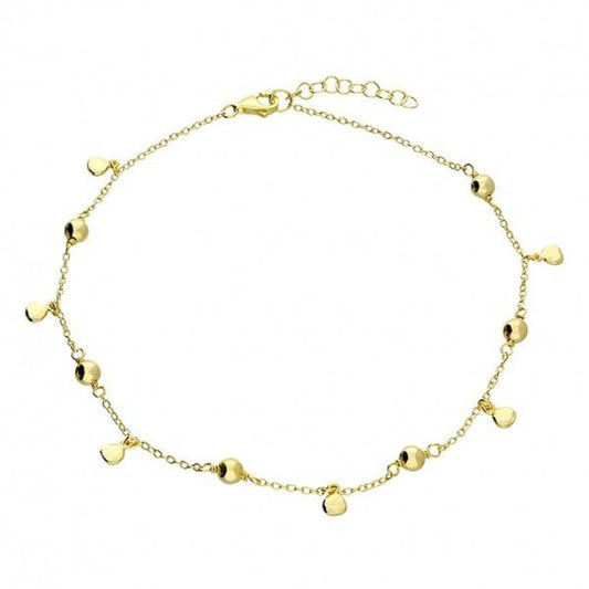 Yellow Gold Plated Anklet