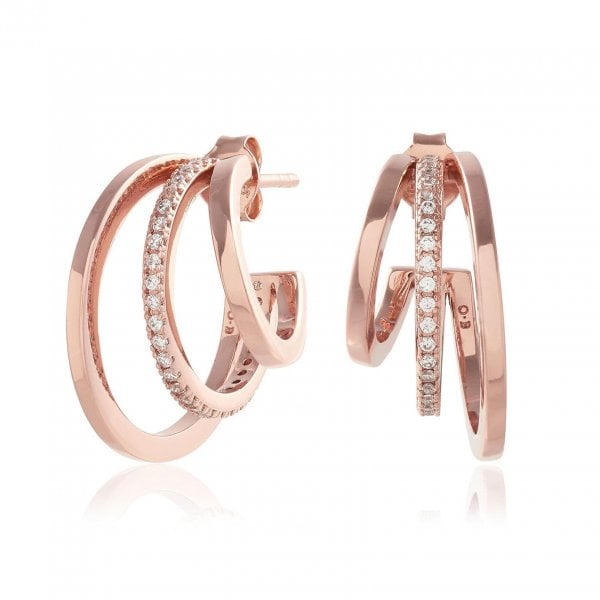 Classics Rose Gold Multi Hoop Earrings