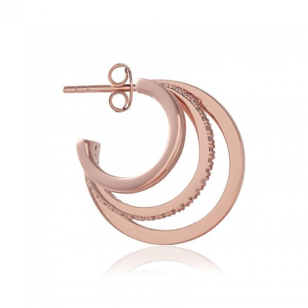 Classics Rose Gold Multi Hoop Earrings
