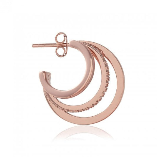 Classics Rose Gold Multi Hoop Earrings