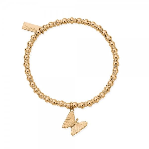 Gold Didi Sparkle Butterfly Bracelet