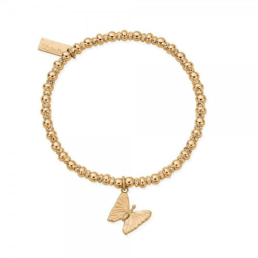 Gold Didi Sparkle Butterfly Bracelet