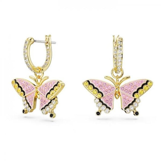 Idyllia drop earrings Butterfly, Multicoloured