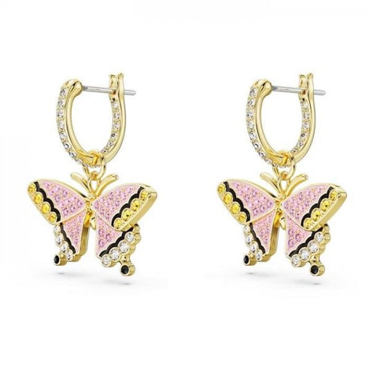 Idyllia drop earrings Butterfly, Multicoloured