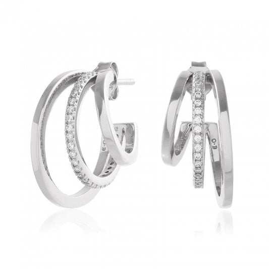 Classics Silver Multi Hoop Earrings