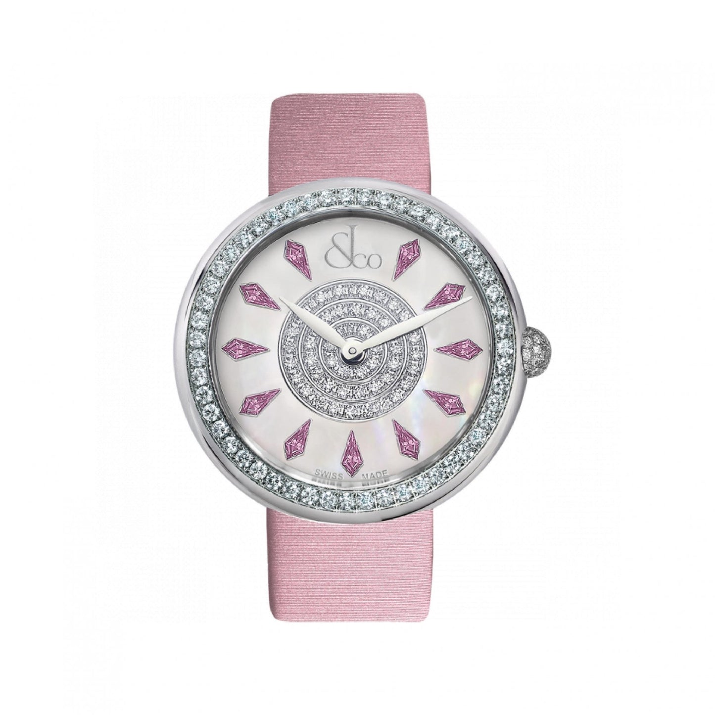 Brilliant One Row Pink Sapphires 38mm