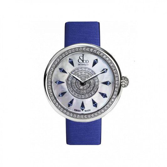 Brilliant One Row Icy Blue Sapphires 38mm