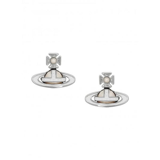Simonetta Bas Relief White Enamel Studs