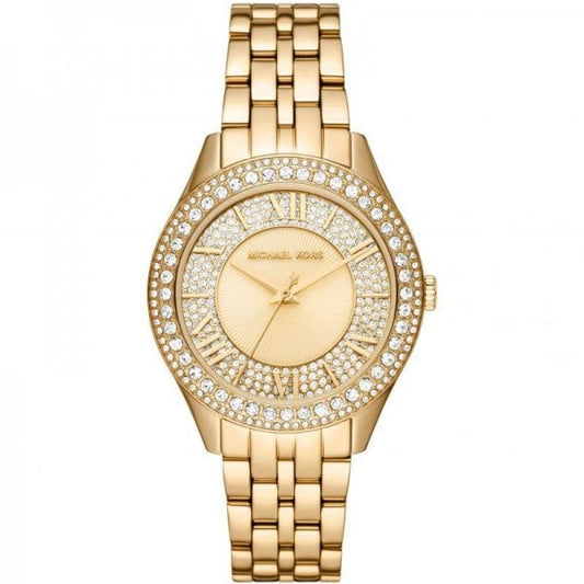 Harlowe Pavé Gold-Tone Watch