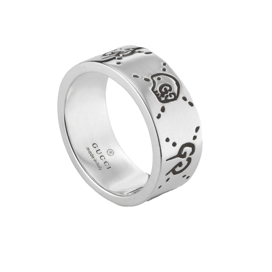 Silver Ghost 9mm Ring - Size 13 (UK SIZE M)