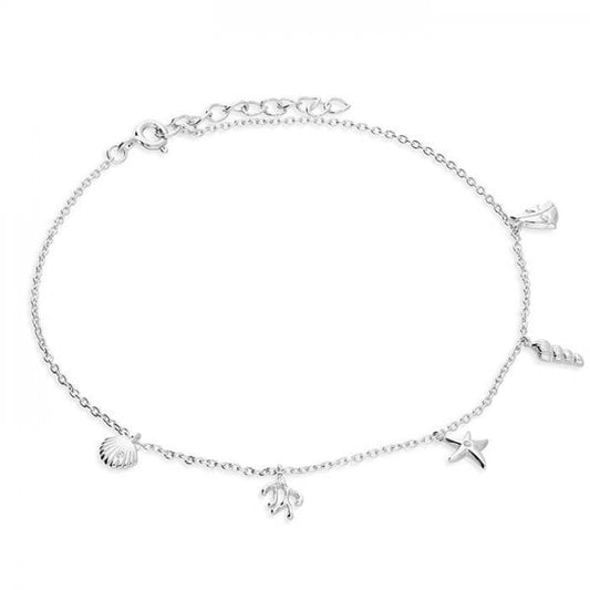 Sterling Silver Anklet 22-25cm - "Under the Sea"