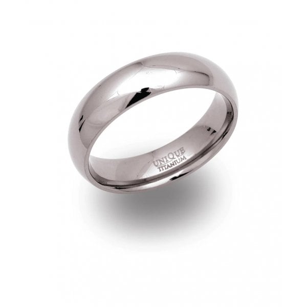 Gents Titanium Ring 6mm Size 62