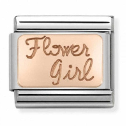 Rose Gold Flower Girl Charm