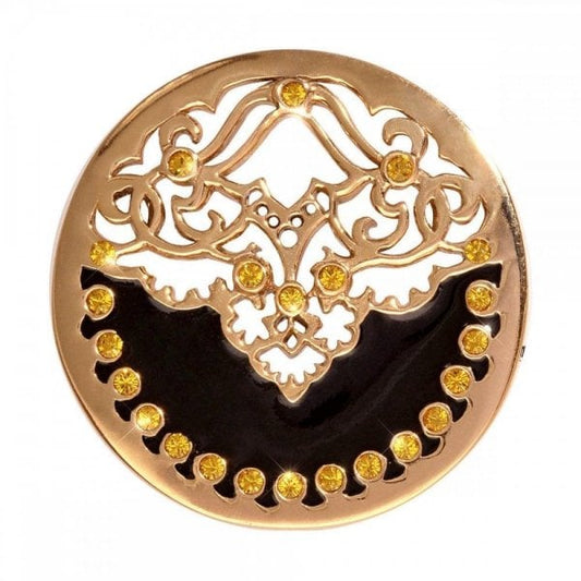 Black Velvet Medium Gold Plated Coin