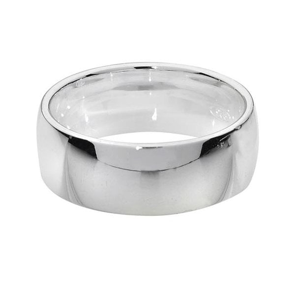 SILVER WEDDING RING SIZE Y