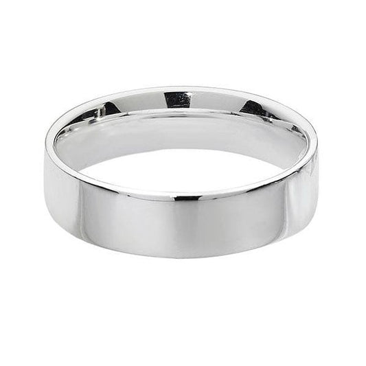 SILVER WEDDING RING SIZE T