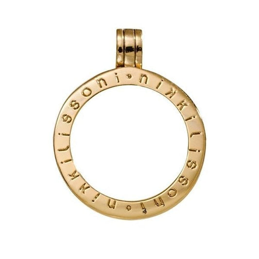 Medium Gold Plated Pendant/Coin Holder