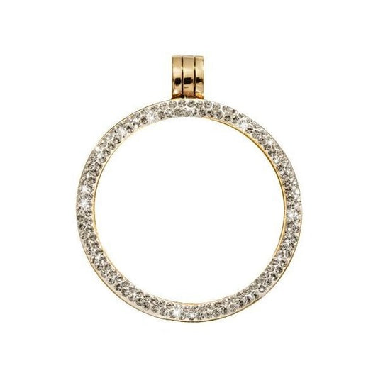 Medium Gold Plated Pendant/Coin Holder
