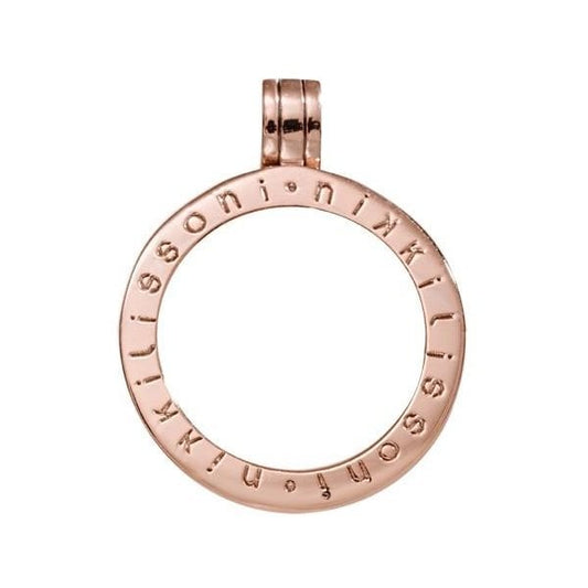 Small Rose Gold Plated Pendant/Coin Holder