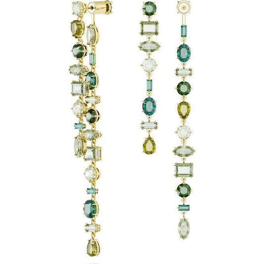Gema drop earrings, Asymmetrical design, Mixed cut