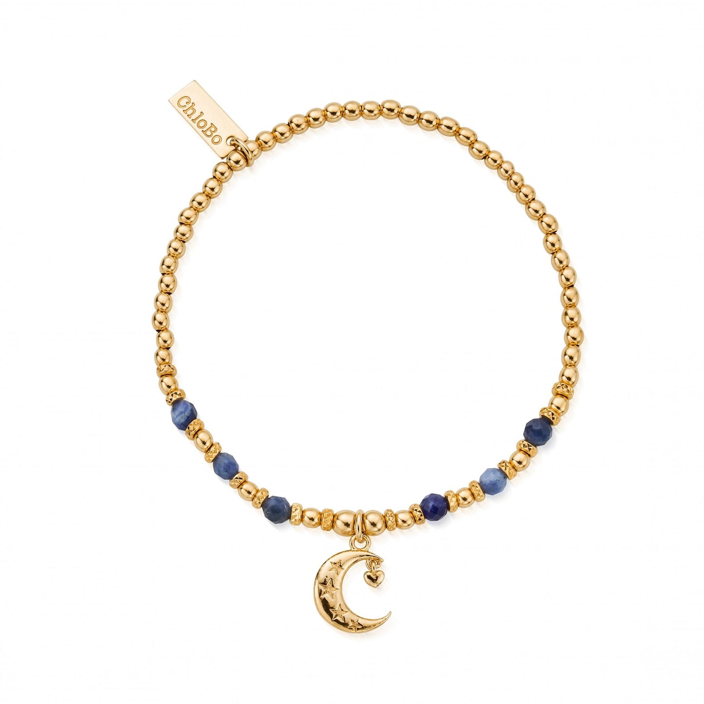 Gold Love by the Moon Sodalite Bracelet