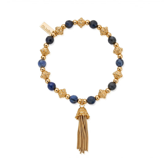 Gold Compassion Sodalite Bracelet
