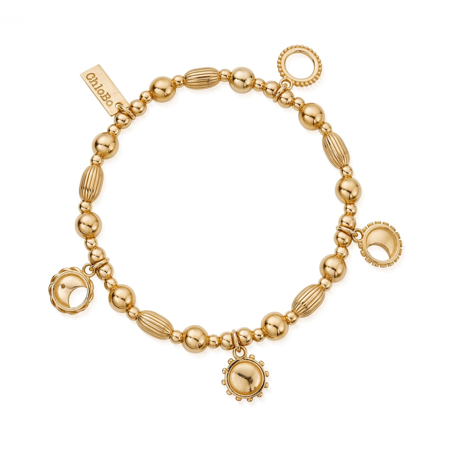 Gold Phases of the Goddess Bracelet