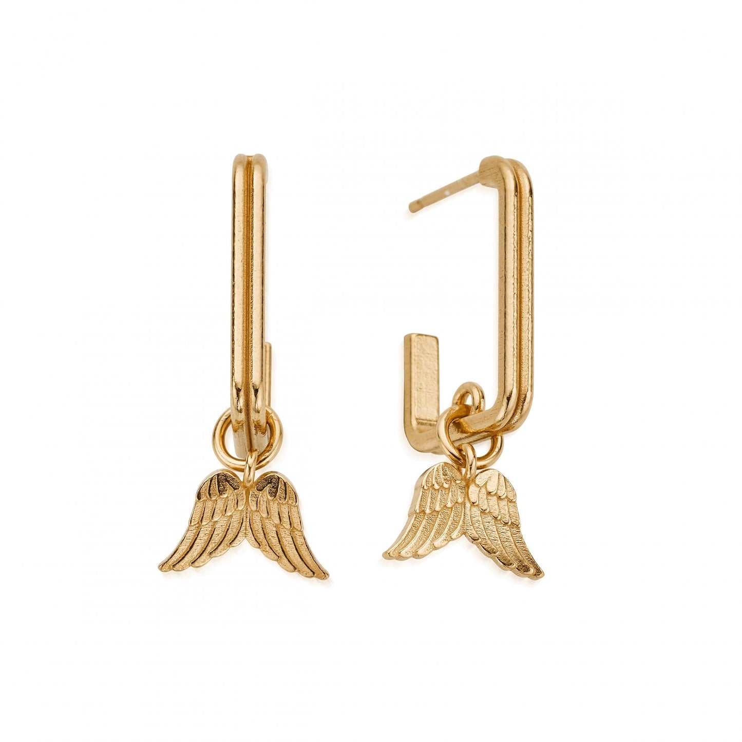 Gold Guidance Rectangular Hoops